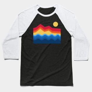 Waves and mountain Baseball T-Shirt